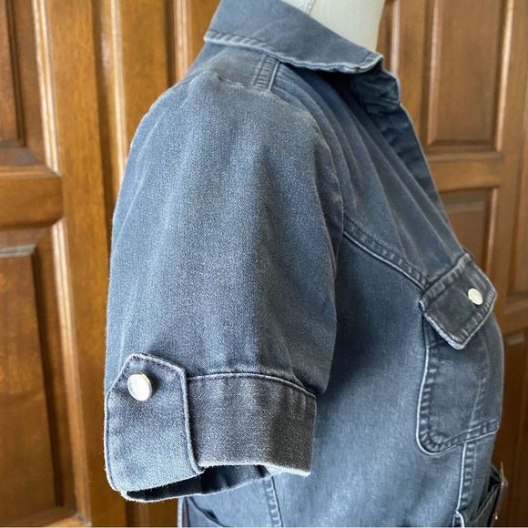 Apt. 9 Chambray Shirtdress with Buckle Belt Size 4 - Picture 6 of 15